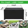 nvdsivee Waterproof Outdoor Furniture Cover, 420D Oxford Fabric, Silver, 300 x 140 x 110 cm view 2