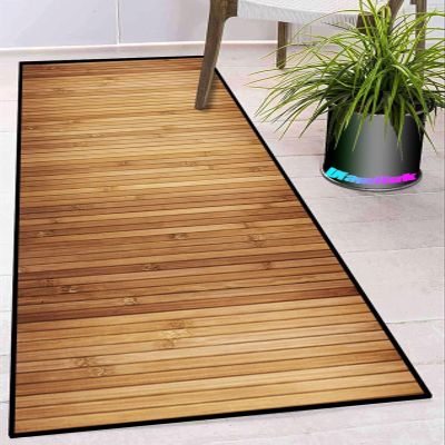 Ufamiluk Washable Non-Slip Geometric Runner Rug, 120 x 340 cm