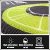 Ufamiluk Washable Non-Slip Geometric Runner Rug, 120 x 340 cm view 4