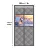 Magnetic Thermal Door Curtain for Winter, Gray, 120 × 220 cm view 2