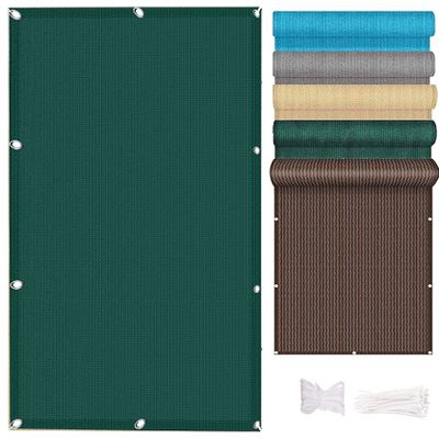 Balcony Privacy Screen 115 x 450 cm, Dark Green