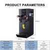 VNATWGOO 220V 2500W Commercial Steam Milk Frother, 12L Water Boiler, LED Display, Black view 2