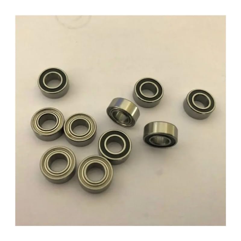 R2 Deep Groove Ball Bearings, 3.175 × 9.525 × 3.967 mm (1/8 × 3/8 × 5/32 in)
