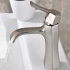 Diamond-Shaped Black Brass Basin Mixer Faucet view 1