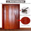 Red Aluminum Alloy Folding Accordion Door, 80 x 80 in view 2