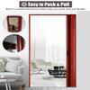 Red Aluminum Alloy Folding Accordion Door, 80 x 80 in view 3