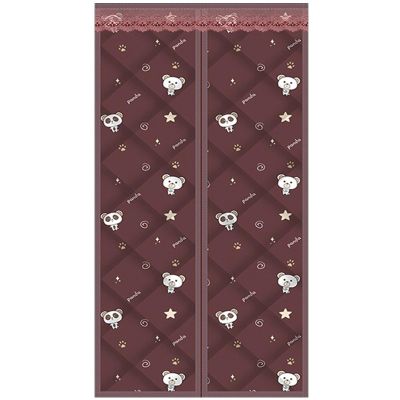 Insulated Magnetic Door Curtain 300 x 280 cm, Waterproof and Windproof, No-Drill Thermal Curtain