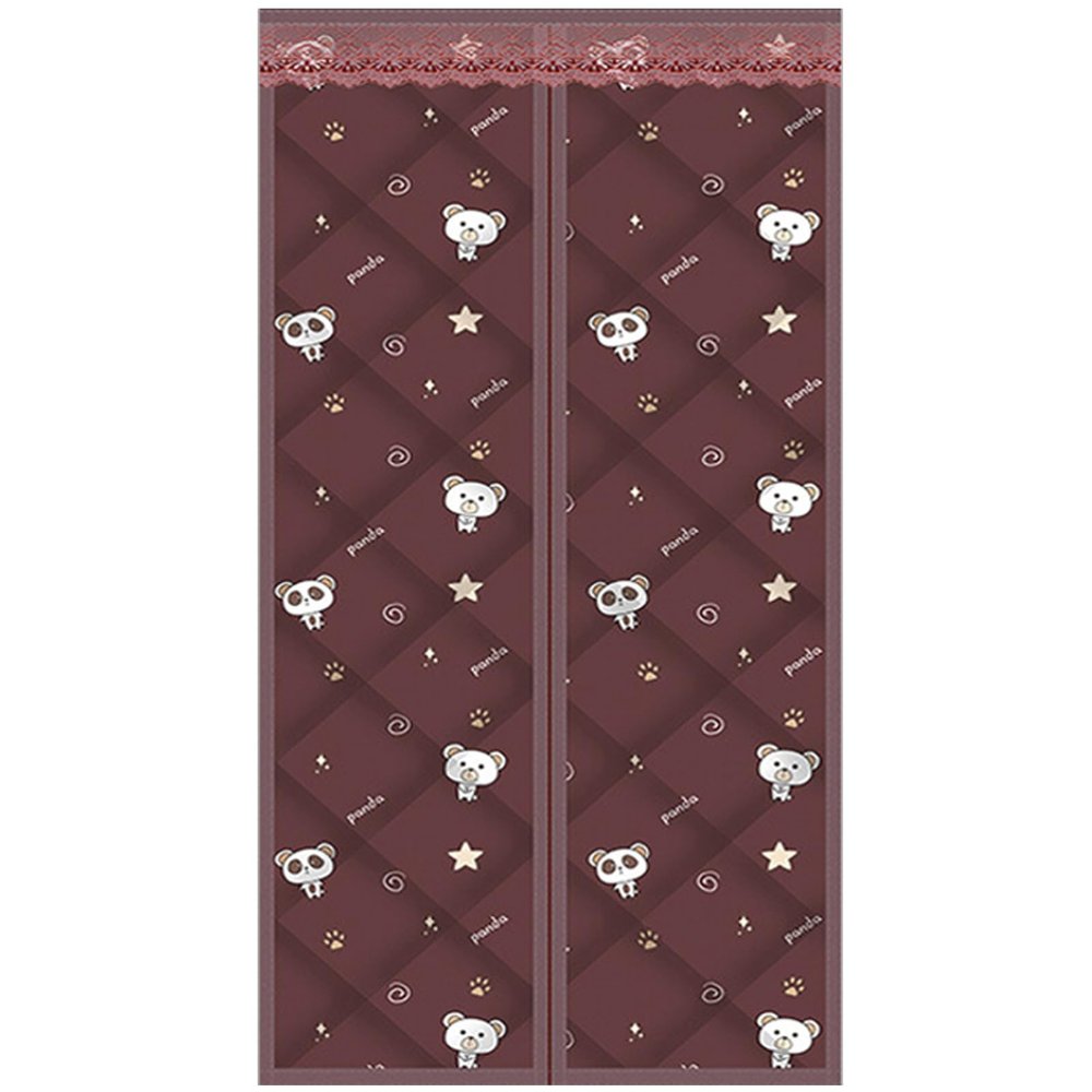 Insulated Magnetic Door Curtain 300 x 280 cm, Waterproof and Windproof, No-Drill Thermal Curtain