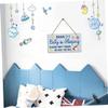 Ciieeo Wooden Door Sign, Sleeping Baby Room Decor, Christmas Theme Party view 2