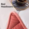 Padded Stretch Headboard Cover for Single, Double and Queen-Size Beds, Gray, 180 cm view 3
