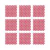 Interlocking Non-Slip Rubber Drainage Mats, Red, 22 x 22 cm, 10-Pack view 1
