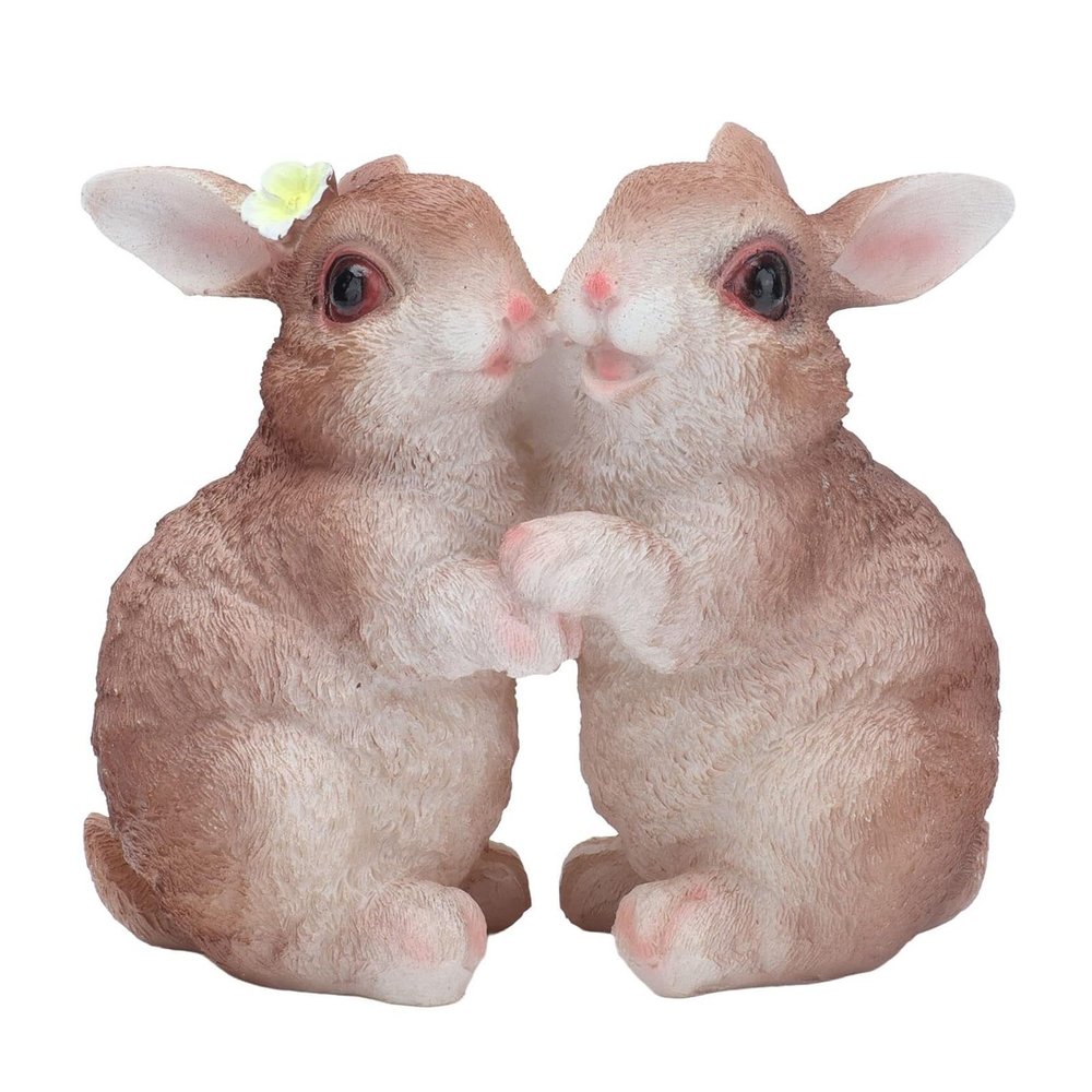 KUKUUU Handmade Rabbit Statues, Animal Models for Garden Decor