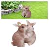 KUKUUU Handmade Rabbit Statues, Animal Models for Garden Decor view 3