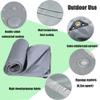 JXLQFA JXL11 Truck Tarpaulin with Grommets, 6 x 8 m, 450 g/m², Gray view 3