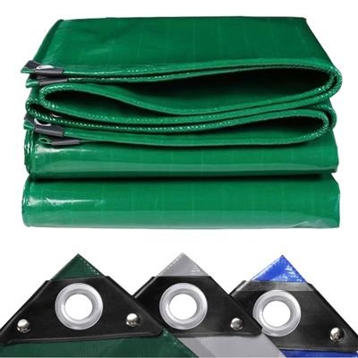 JXLQFA Waterproof Tarp, 2 x 32 m, 450 g/m², Green (JXL11)