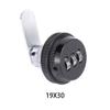 kesurpae Silver Coded Cam Lock for Cabinets, 3-Digit Combination, 19 x 30 mm, Black view 4