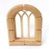 Wooden Window with Hand-Carved Casing for Oriental Nativity Scenes, 9.5 x 6.5 cm view 1