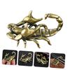 Cabilock Brass Scorpion Pen Holder, Retro Style view 3
