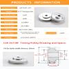Timing Pulley, 120 Teeth, 2GT/GT2, 6/6.35/8/10/12 mm Bore, for 6/10 mm Belts, No. 10 (Belt Width 6 mm, Bore 8 mm) view 2