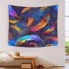 VFKLZCNYR 3D Print Feather Wall Tapestry, 180 x 230 cm view 3