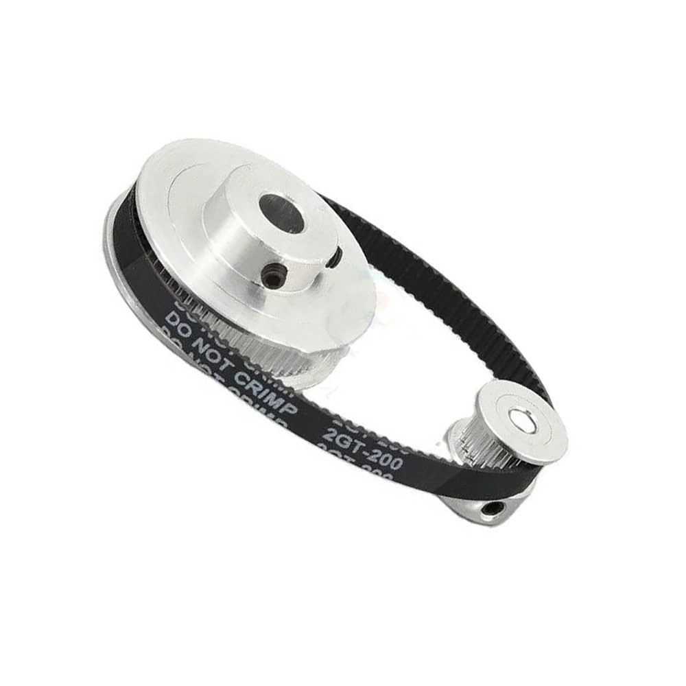 JNMING GT2 2GT 20T/80T Timing Pulley Set, 6 mm Belt Width, 200 mm Belt