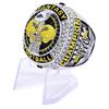 guancrown 2025 Fantasy Football Championship Ring Award Trophy, FFL Champion Ring, Size 9, Zinc, White Diamond view 1