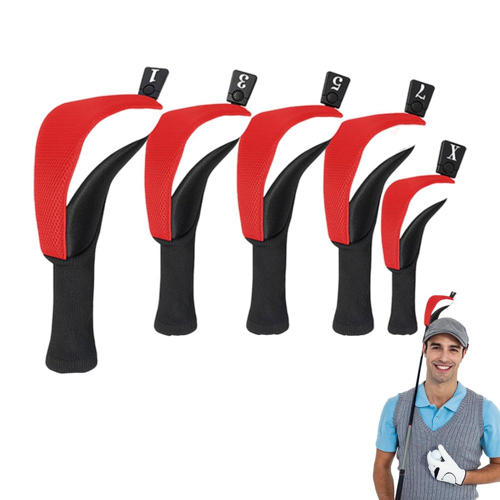 Golf Club Headcover Set for Woods and Hybrids