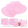 CIYODO 100 Small Heart-Shaped Paper Doilies for Valentine's Day Table Decor view 4