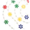 Acrylic Christmas Bead Ornament with Candy Look for Living Room view 1