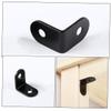 SOLUSTRE 20-Piece Black Stainless Steel L-Brackets with Screws view 3