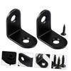 SOLUSTRE 20-Piece Black Stainless Steel L-Brackets with Screws view 4