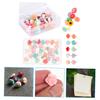 HOODANCOS 180-Piece Resin Push Pins, Daisy Flower Memo Buttons, Reusable Decorative Pushpins for Notes, Office and Home view 3