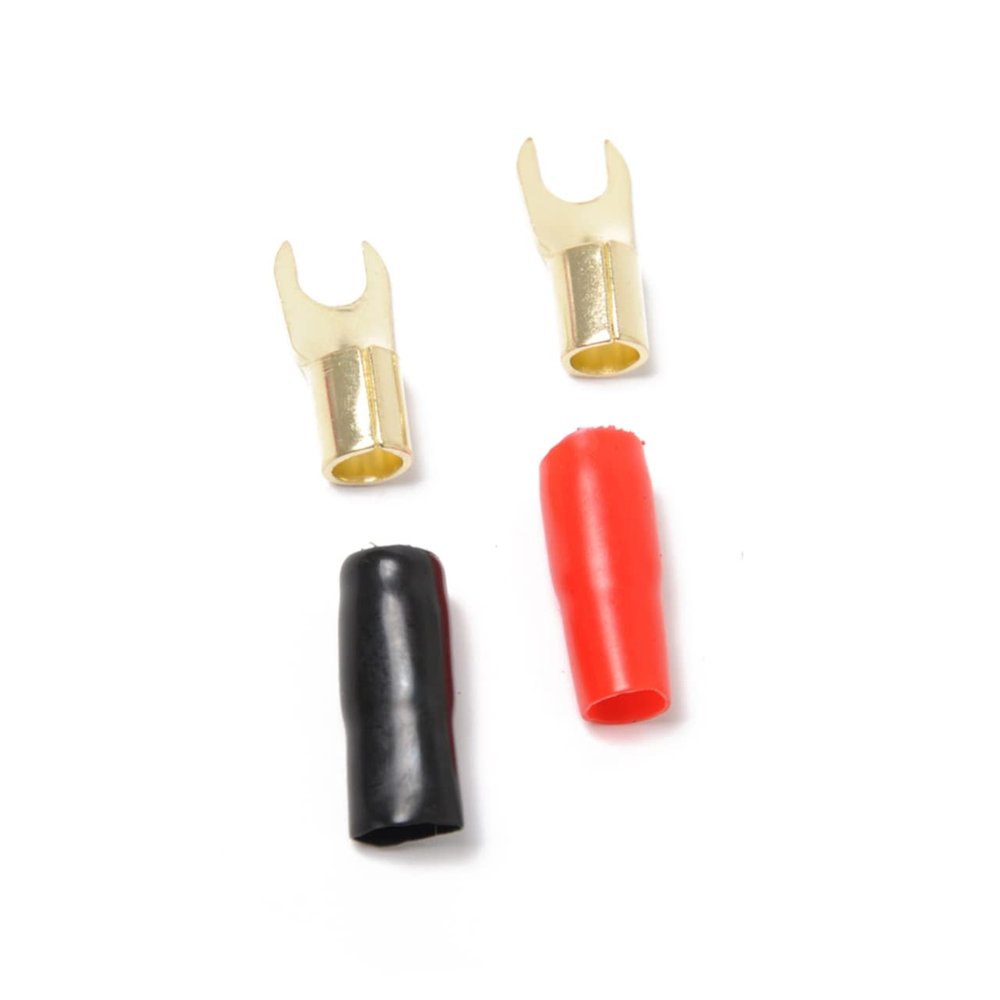 10 Pairs 8-Gauge Copper Crimp Connectors for Speaker Cable Connections