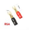 10 Pairs 8-Gauge Copper Crimp Connectors for Speaker Cable Connections view 2