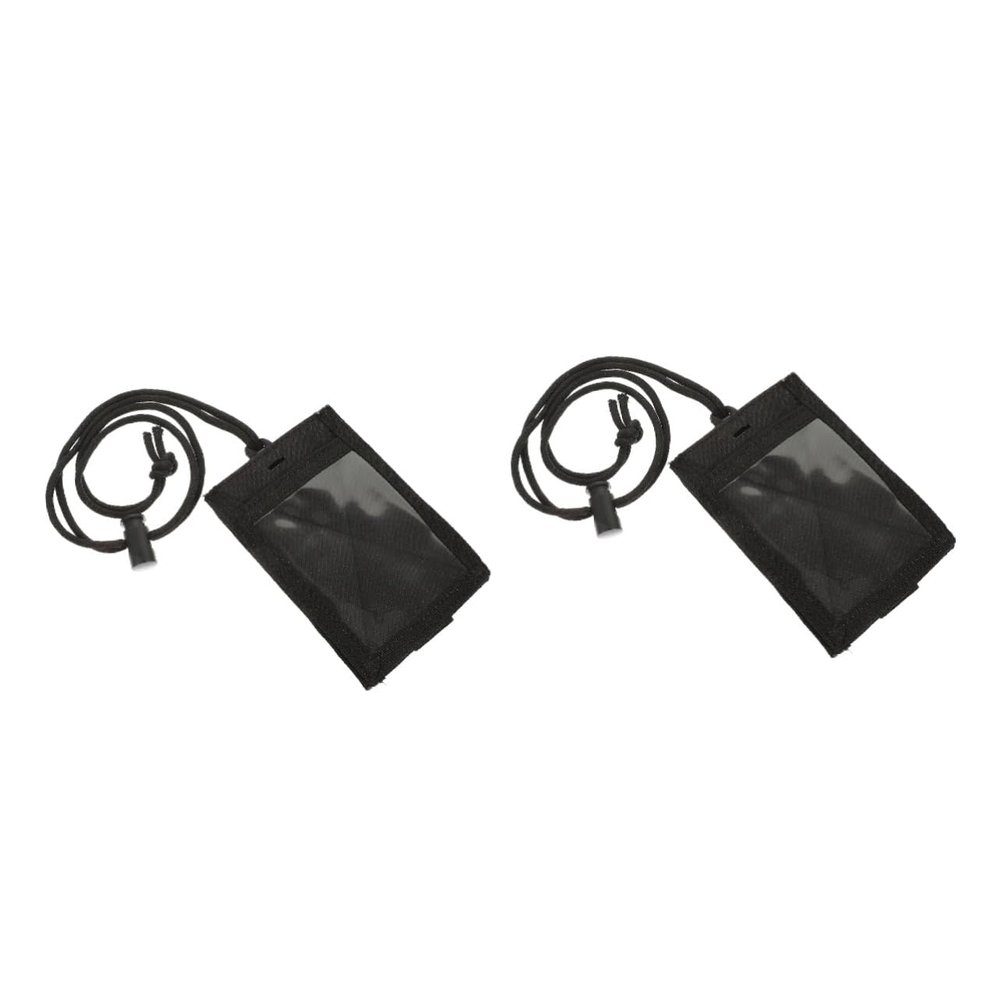 CAXUSD 2-Piece ID Card Holder with Lanyards
