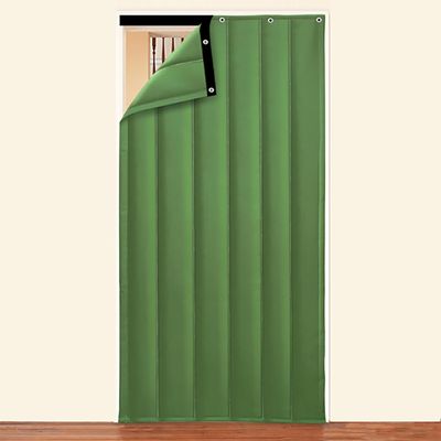 DTREEL Magnetic Thermal Insulation Curtain for Doors, Soundproof Thermal Curtain (E, 80 x 210 cm)