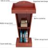 Wooden Lectern Podium Stand for Churches and Schools view 2