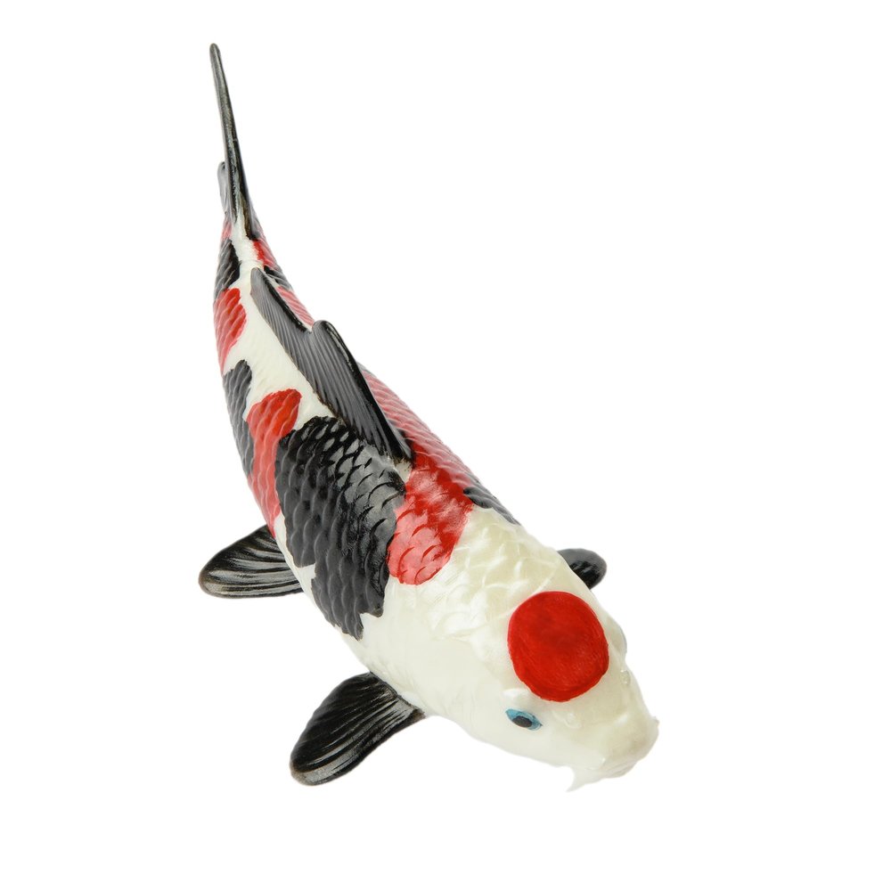 Handcrafted Premium Koi Fish Figurine, 2 cm, Kin Ki Utsuri Edition