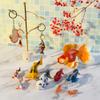 Handcrafted Premium Koi Fish Figurine, 2 cm, Kin Ki Utsuri Edition view 3