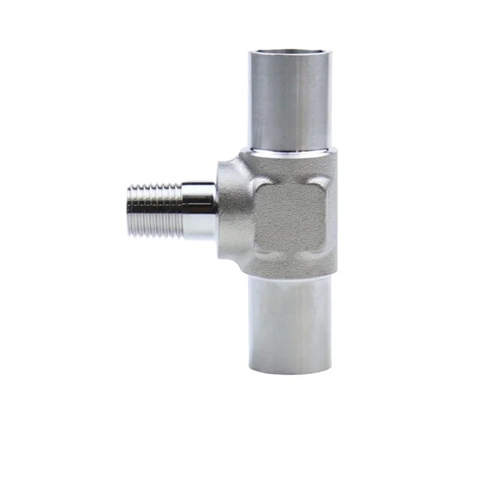 BKGWCSOR 3-Way Reducing Tee Auto-Weld Pipe Fitting, 316L Stainless Steel (10-6-10 mm)
