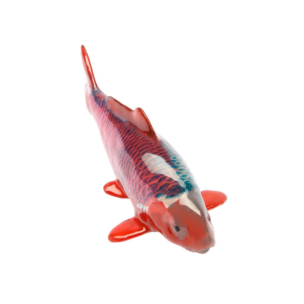 12 cm Realistic Hand-Painted Koi Fish Figurines, Random Edition