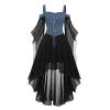 FASLOLSDP Women's Medieval Renaissance Gothic Maxi Dress view 1