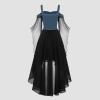 FASLOLSDP Women's Medieval Renaissance Gothic Maxi Dress view 2