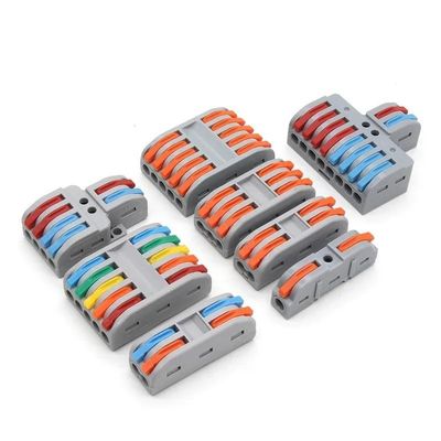 Quick Wire Connectors, Compact Push-In Conductor Terminals, 0.08–4.0 mm² (PCT-2-3, One Size)