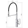 3-in-1 Kitchen Faucet with Pull-Out Sprayer and Drinking Water Outlet, Chrome view 3