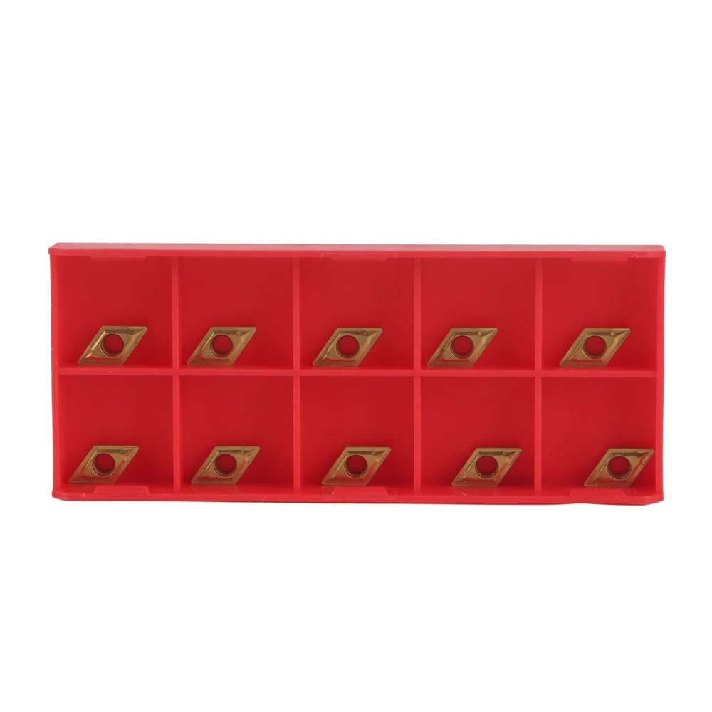 10-Piece CNC Carbide Inserts with Box for Steel and Stainless Steel