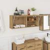 vidaXL Bathroom Wall Cabinet Artisan Oak 39.4 x 9.8 x 15.7 in Engineered Wood view 2