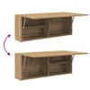 vidaXL Bathroom Wall Cabinet Artisan Oak 39.4 x 9.8 x 15.7 in Engineered Wood view 4