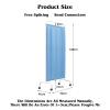Rolling Privacy Screen Room Divider with Wheels, White, 4 Panels view 2