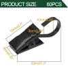 Murtenze 60-Pack Small Black Curtain Hooks with Clips view 2
